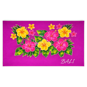 Pareo Floral Balinés para la Playa, Envoltura Tropical Colorida para Días de Playa, Resorts y Vacaciones en Islas - Product Image 1