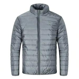 Veste matelassée en toile légère et pliable pour homme, en cuir PU, isolée, imperméable, respirante, thermique, pour l'hiver, pour la course à pied - Product Image 1