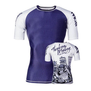 Maillot de surf anti-UV à manches longues pour homme grande taille, protection UPF 50+, séchage rapide, sublimation, idéal pour le MMA, le BJJ et le Jiu Jitsu - Product Image 5