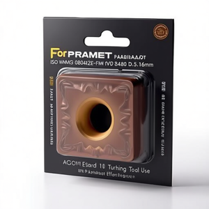 Pour plaquettes de tournage indexables PRAMET ISO WNMG 080412E-FM T8430 D.5.16mm revêtues PVD, lot de 10 pour une utilisation efficace des outils - Product Image 2