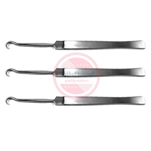 เครื่องมือผ่าตัดสเตนเลสสตีลเครื่องดึงตะขอเกี่ยวกับหลอดลม - Product Image 6