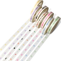 Ensemble de ruban adhésif washi personnalisé en gros, ruban adhésif washi de masquage, imperméable pour le journaling, le scrapbooking, l'artisanat