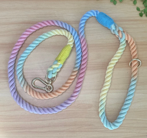 Correas de cuerda de algodón personalizadas, cuerda de collar de perro colorida - Product Image 2