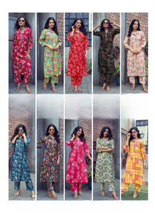 ชุดผ้าไหมสไตล์โรมันพิมพ์ลายด้วยทองคำเปลวเสื้อแขนด้านหน้าปักลายปักพิมพ์ด้วยฟอยล์สไตล์อินเดียและปากีสถาน - Product Image 5