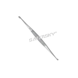 Curette osseuse Volkmann 17 cm, instruments dentaires manuels en acier inoxydable, certifiés CE, poignée ergonomique, classe III - Product Image 3
