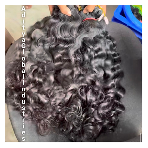 ผมต่อแบบเรมี่ผมต่อผ้าสองชั้นเครื่องทำผมลอนธรรมชาติราคาถูกผู้บริจาค - Product Image 2