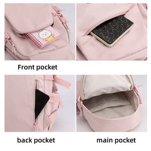 Mochila Escolar Moderna de Alta Calidad con Correa Desmontable, Impermeable, Antirrobo, USB, Geométrica, para Niños y Niñas, de Nailon y Poliéster - Product Image 5