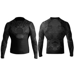 Meilleure vente Haut d'entraînement pour hommes Compression Rash Guard BJJ Chemise de compression Premium Gym MMA Hauts actifs de qualité supérieure - Product Image 5
