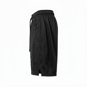 Shorts Bermuda personnalisés pour femmes, broderie, hip-hop, coupe régulière, taille élastique, taille haute, décontracté, streetwear, fabricant en gros - Product Image 4