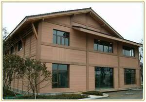 Panel de revestimiento de pared WPC coextruido moderno a prueba de humedad e impermeable para uso en exteriores para hoteles, escuelas, villas, exteriores - Product Image 6