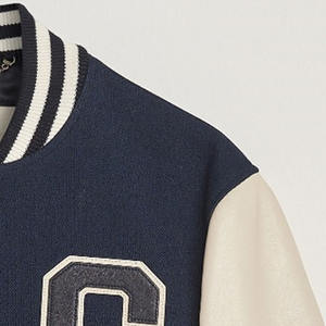 Personalizar Varsity Jacket Lana Chenille Bordado Hombres Cuero Béisbol Letterman Chaqueta Fabricante Personalizado - Product Image 4