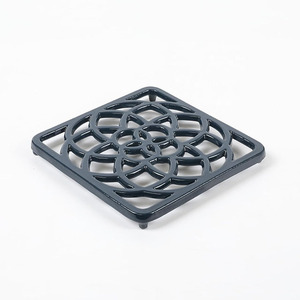 Metal Hot Pot Stand Iron Hot Pot Holder Cast Iron <b>Trivet</b> Hot Plate Holder with Vine Pattern Vintage <b>Kitchen</b> - Product Image 5