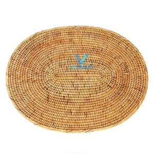 Top nouveau Design bambou rotin plaque cuisine décor rond plaque décor Table écologique Durable pour la décoration de la chambre - Product Image 1