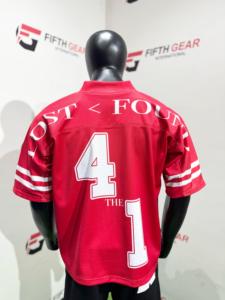 เสื้อยืดแฟนฟุตบอลอเมริกันเสื้อยืดออกแบบได้ตามต้องการหมายเลขโลโก้ทีมฤดูร้อน - Product Image 2