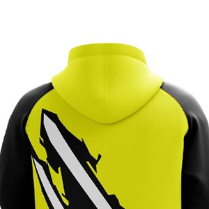 เสื้อฮู้ดดี้ผู้ชายแบบซิป ผ้าถักกันยับ พิมพ์ลายตามสั่ง สีพื้น โพลีเอสเตอร์/ไนลอน ทรงโอเวอร์ไซส์ กันลม - Product Image 3