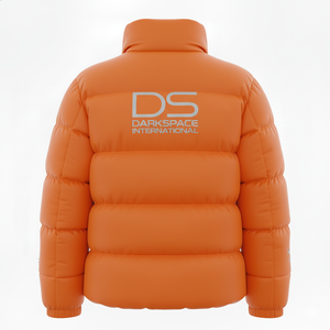 Blouson matelassé décontracté pour homme de haute qualité, style uni, avec logo personnalisé sur le devant, capuche, col montant, fermeture éclair, respirant et coupe-vent pour l'hiver - Product Image 2