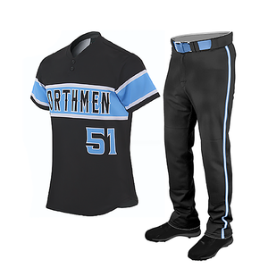 Orthmen Men <b>Baseball</b> Uniform 100% Polyester Sublimated Jersey Pants Set Moisture Wicking Regular Fit Short Sleeve All Seasons - Product Image 1