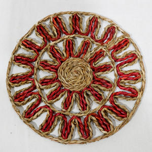 Manteles individuales ovalados de ratán hechos a mano Artex Dong Thap, manteles de comedor tejidos naturales para granja rústica y decoración contemporánea del hogar - Product Image 1