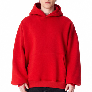 Sudadera con Capucha Lisa y Gruesa de 500 g/m² para Hombre, 100 % Algodón, Felpa Extra Grande, Fabricante de Sudaderas con Capucha Personalizadas, Sudaderas Pesadas para Hombre - Product Image 3