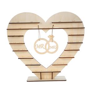 <b>Wooden</b> Chocolate Candy <b>Heart</b> Wedding Centerpiece for Home in <b>Heart</b> Shape - Product Image 1