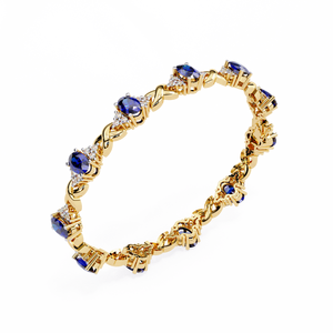 Fabulous 18K <b>Gold</b> Lab Grown Diamond Bracelet & <b>Bangle</b> Luxurious Jewelry Accessory - Product Image 3