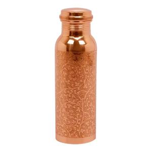 Eco-Friendly Customized Pure Copper <b>Water</b> <b>Bottle</b> From India Handmade Pure Copper <b>Water</b> <b>Bottle</b> New Arrival - Product Image 3