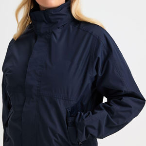 UltraShield Lightweight Navy <b>Windbreaker</b> Jacket with High Neck and Elastic Cuffs for All-Weather Comfort and Active Styles - Product Image 1