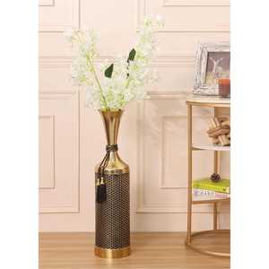 Florero de Metal Dorado de Lujo con Forma de Trompeta, Centro de Mesa para Bodas, Soporte Alto y Elegante para Decoración de Mesa, Maceta para Hogar y Eventos - Product Image 5