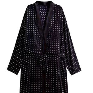 Wholesale <b>men</b> Personalized Bathrobe <b>Silk</b> Satin Factory High Quality Bathrobe Sleepwear For <b>Men</b> With Custom Logo And Printing - Product Image 1