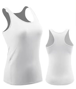 Camiseta sin mangas de nailon Spandex para mujer profesional, nuevo estilo, chaleco deportivo para gimnasio, camiseta de Yoga transpirable de talla grande - Product Image 6