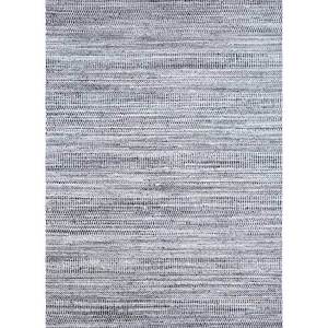 Konstrukt Designer Model Hwb-1004 Beige and <b>Brown</b> Hand Loom <b>Wool</b> & Bamboo Silk Striped Rugs for Home and Hotel Use - Product Image 1