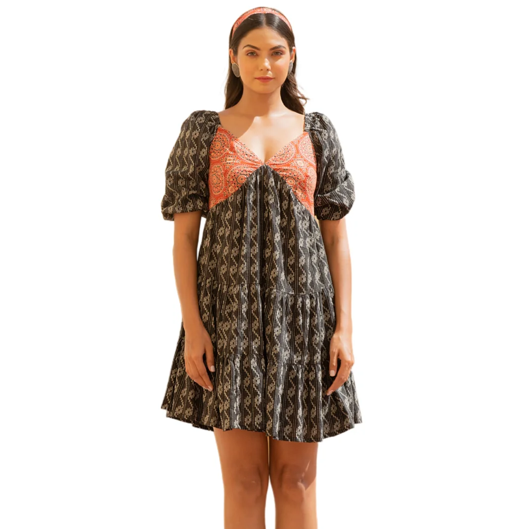 Rajasthan Tour Vestido Animal Print Corto Rajasthan Tour Los