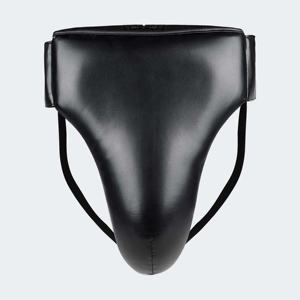 Protège-aine professionnel en cuir véritable, design moderne, couleur unie, réglable, équipement de protection - Product Image 1