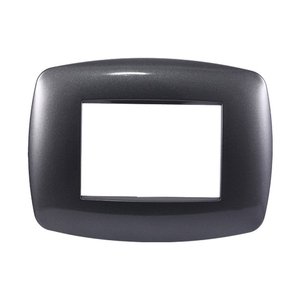 Etroit Slim Plate Space Series 3P colore acciaio scuro compatibile con Bticino Living Light-materiali elettrici/ - Product Image 1