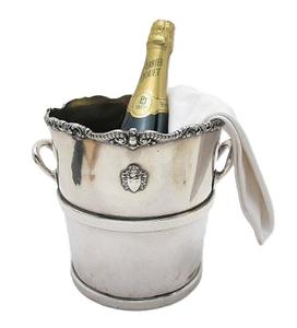 Support de seau à glace en acier inoxydable fabriqué à la main refroidisseur de vin de bar en métal conçu sur mesure pour les mariages nouveau fournisseur de style - Product Image 4