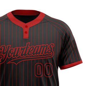 Maillot de baseball sublimé de qualité supérieure numéro de nom d'équipe personnalisé respirant séchage rapide col en v vêtements de sport baseball de haute qualité - Product Image 3