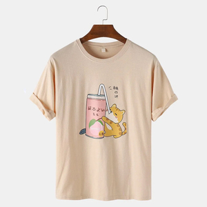 เสื้อยืดแขนสั้นผู้ชายคุณภาพสูงขายดีที่สุดปี 2024 ระบายอากาศได้ดี  โลโก้สีตามสั่ง ดีไซน์เรียบง่าย สไตล์สตรีทแฟชั่น ปากีสถาน - Product Image 1
