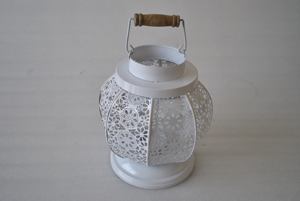 Decorative Iron <b>Lantern</b> White Color 10 Inch Size for Home Decoration <b>Christmas</b> & Easter Occasions - Product Image 4
