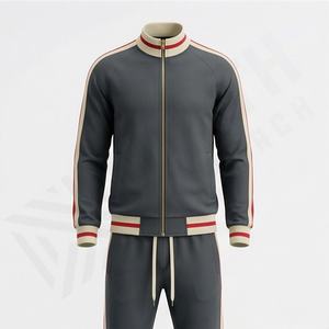Fully Custom Design Zipper <b>Jacket</b> And Trouser Set Tracksuit Athletic <b>Gym</b> Training Wear Breathable Customized Color Sport Suit - Product Image 1