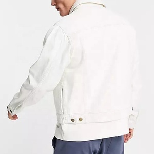 Nueva Moda de Primavera, ropa de mezclilla, chaqueta informal en blanco para hombres, chaquetas de mezclilla de talla grande para hombres - Product Image 4