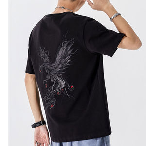 Pantalones cortos deportivos de verano elásticos informales para hombre con logotipo bordado en 3D Camiseta con estampado bordado de logotipo personalizado - Product Image 4