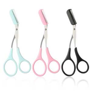 Ciseaux à sourcils portables pour un toilettage pratique en voyage, ciseaux à sourcils précis et tranchants pour des contours nettes - Product Image 1