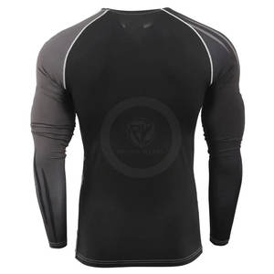 Haute qualité imprimé coloré à manches longues hommes MMA Rush Guard Top qualité MMA Rush Guards - Product Image 2