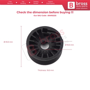 Roue de réparation de lève-vitre BWR5225 droite pour Tipo MK2 Egea - Product Image 5