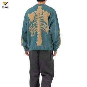 Hot Sale Men's Winter Fashion Pullover Crewneck Twisted Sweater Soft Thermal Striped Cotton Knitted Ribbed Trims Sweater - Product Image 3