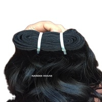 Extensiones humanas vírgenes birmanas vietnamitas crudas de trama Genius, sin procesar, estilo ondulado recto Natural, cutícula suave alineada - Product Image 2