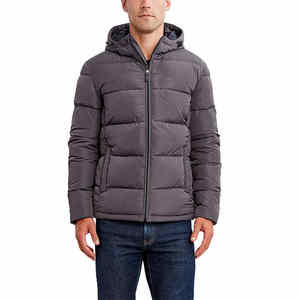 Veste d'hiver matelassée pour homme, veste matelassée de haute qualité, veste d'hiver personnalisée avec logo, vente en gros, veste à capuche légère et gonflée - Product Image 6