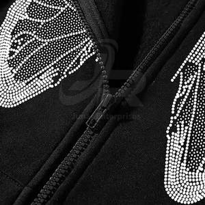 Sweats à capuche pour hommes glamour avec des accents scintillants Pull tendance pour les jeunes à la pointe de la mode - Product Image 5