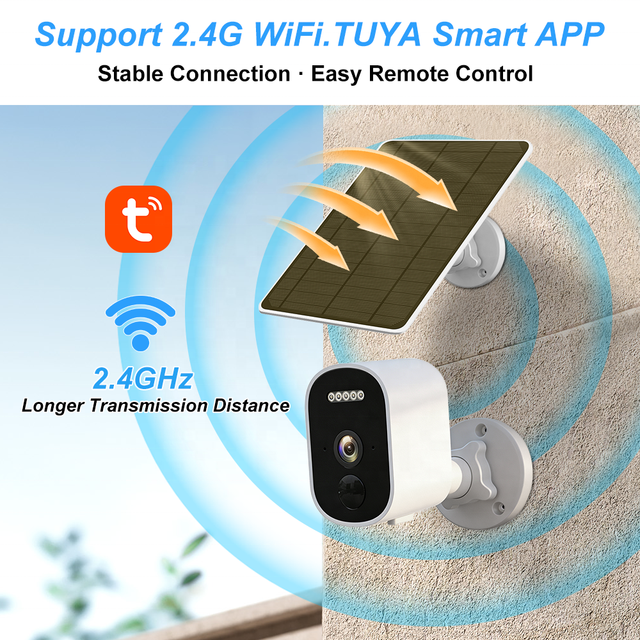 TUYA Solar Security Camera Outdoor Wireless Battery Camera 3MP HD IP66 Waterproof Home Security Camera