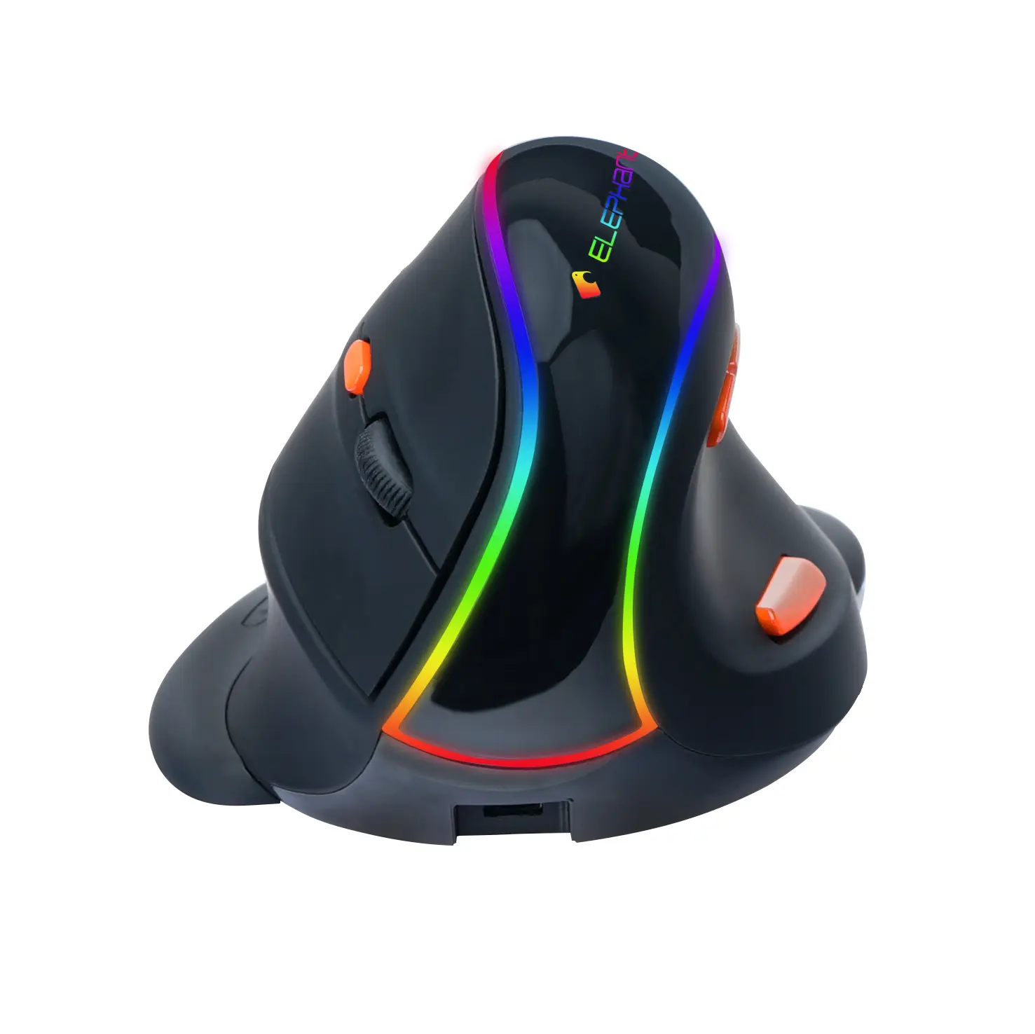 En Stock ergonómico RGB luz imán reposamanos extraíble dispositivo dual 2,4g mini receptor recargable inalámbrico ratón vertical